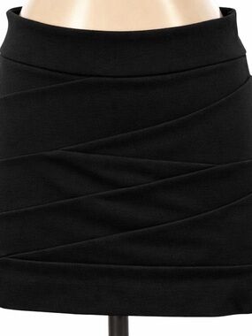 Bandaid Textured Layered Look Mini Skirt Express